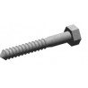 Galvanized Lag Screw, 1/2 in x 1-1/2 in