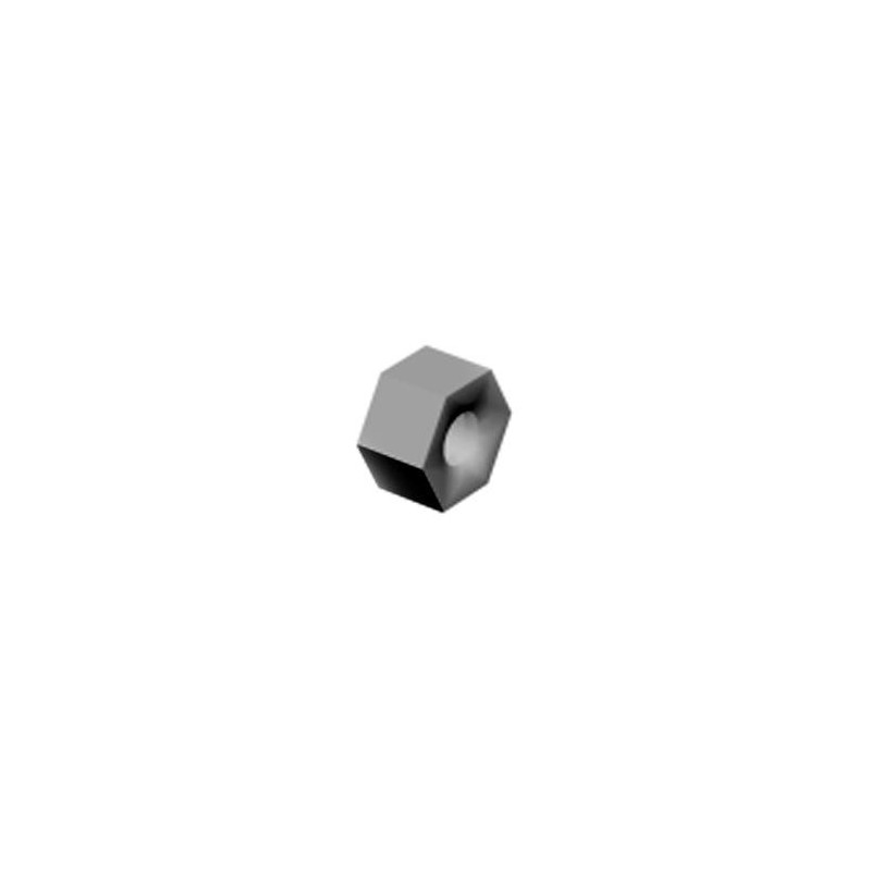 Galvanized Hex Nut, 3/8 in