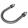 Galvanized U-bolt Assembly, 5/8 in x 4-5/8 in x 6-1/2 in