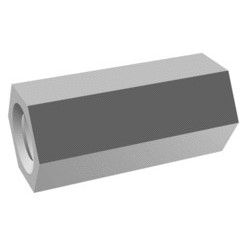Stainless Steel Threaded Rod Coupler, 3/8 in