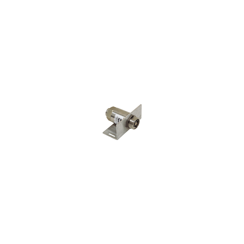 Low PIM, dc block coaxial protector