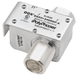 DC pass RF coaxial protection