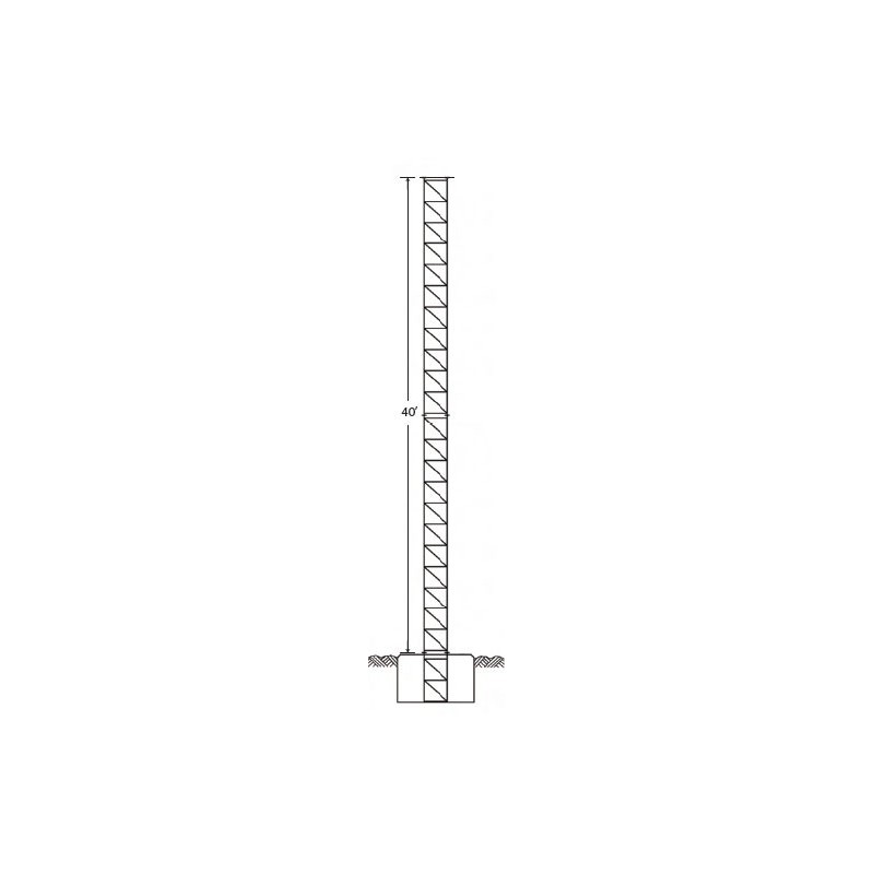 65G Self Supporting Camera Tower 40\'