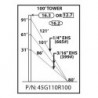 45G 100ft 110MPH Rev G/90MPH Rev F Guyed Tower