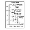 170\' ROHN 55G   Guyed Towers