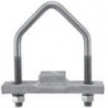 Single mounting clamp for side mount antennas