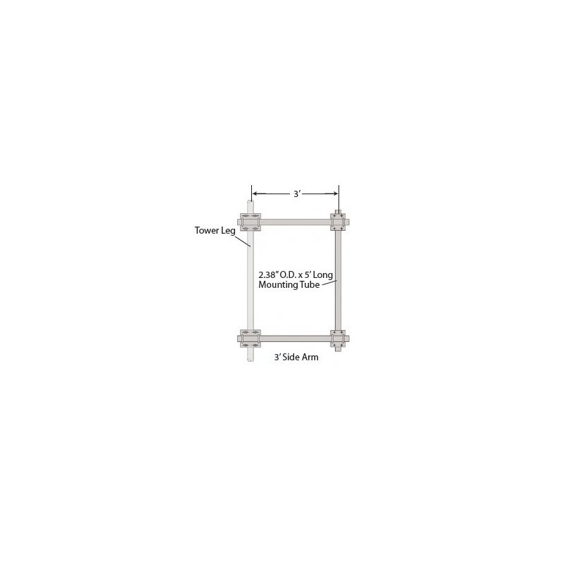 3\' in Side Arm 12.75\" General Tower & Site Accessories