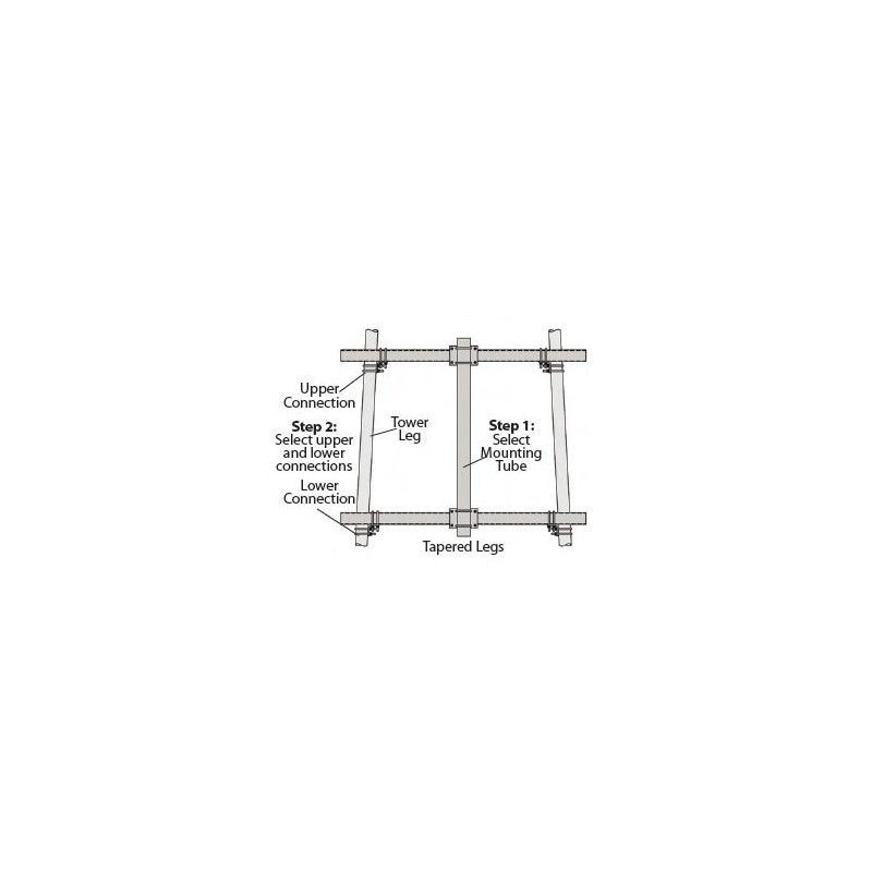 Tapered Leg 4.50\" O.D. x 5\'
