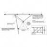 Leg Mounting Kit Tapered 6.63\" O.D.