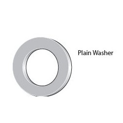 HARDENED FLAT WASHERS, GALVANIZED 3/8\"