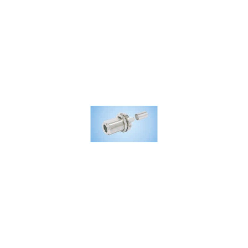 N-Female (jack) crimp bulkhead connector