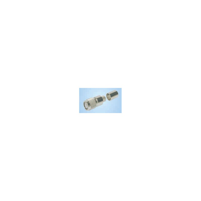 TNC-Male (plug) crimp connector/non-solder pin