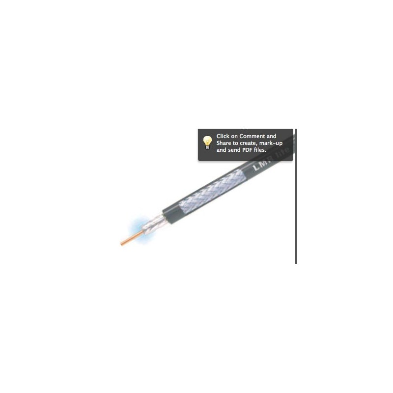 Standard cable, Aluminum Braid, Black PE jacket