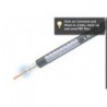 Standard cable, Aluminum Braid, Black PE jacket