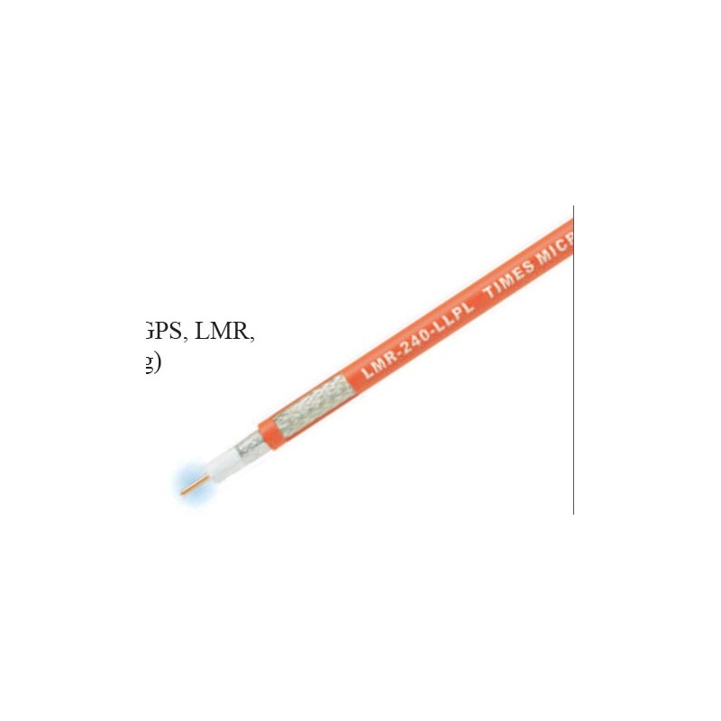 LMR-240 Low loss Plenum, listed CMP/MPP (PCC-FT6), Orange jacket