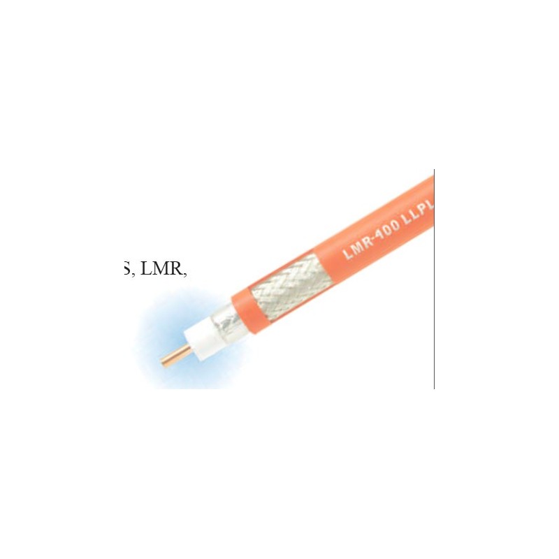 LMR-400 Low Loss Plenum, listed CMP/MPP (PCC-FT6), Orange jacket