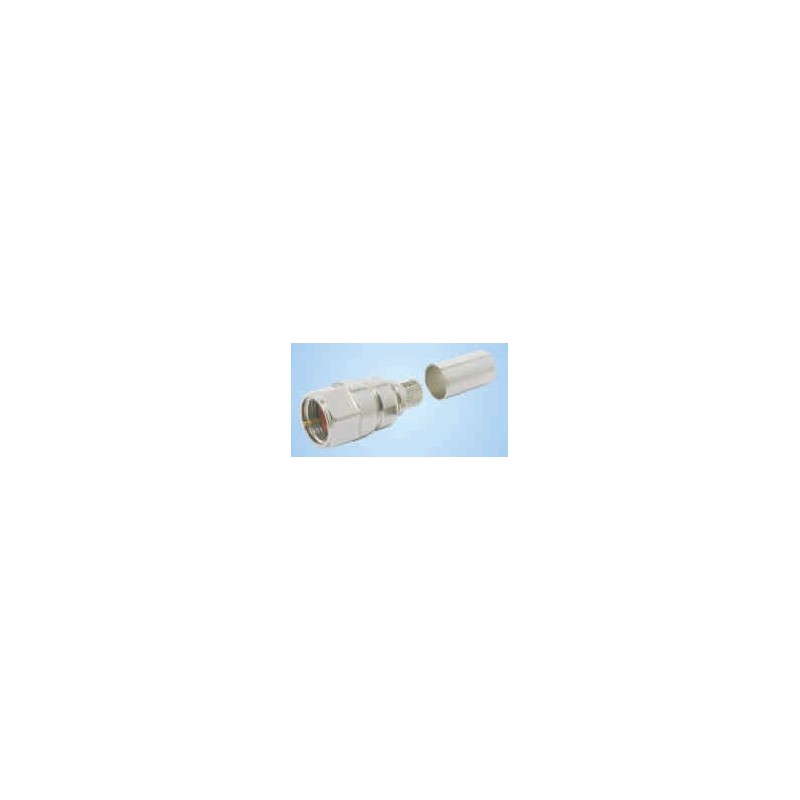 F-Male (plug) crimp connector (non-solder pin) for LMR-300-75