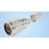 N-Male (plug) crimp connector (non-solder pin) for LMR-400-75
