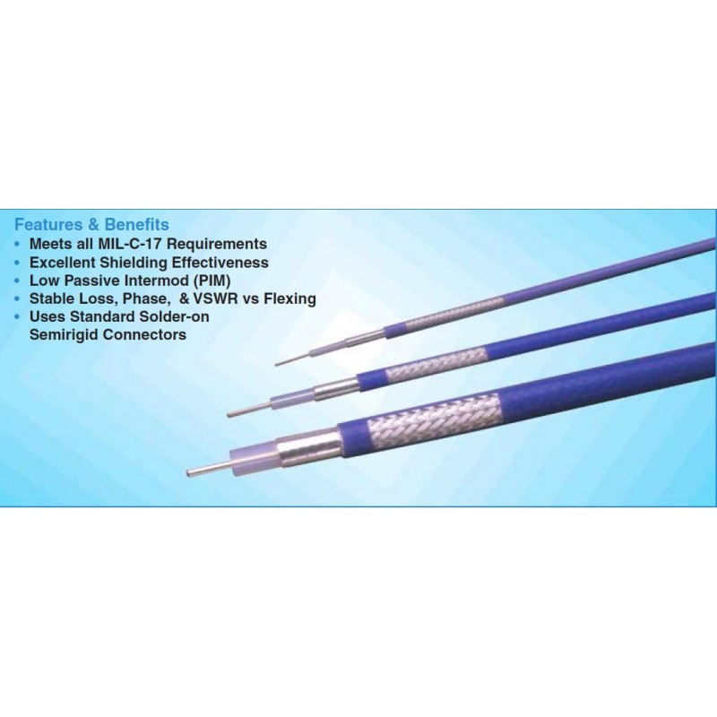 Flexible Alternative to Semirigid Coaxial Cables SCC 0.0201 (0.51)