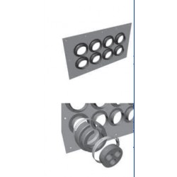 Entry Panel, 4 port, 2 x 2,...