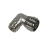 Coaxial Adapter N male - female, right angle