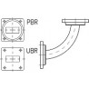 90 Antenna Â° E Plane Bend PBR/UBR220