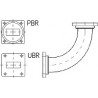 90 Antenna Â° H Plane Bend PBR/UBR220