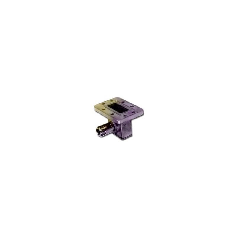 Waveguide to N Female Coax Adapter WR229-CPR229G