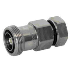 7-16 DIN Female Connector for 1/2\" Coaxial Cable, OMNI FITcable connector Premium, Straight, O-Ring