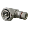 7-16 DIN Male Right Angle Connector for 1/2\" Coaxial SuperFlexibleCable, OMNI FITcable connector sta