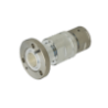 7/8\" EIA Connector for 1/2\" Coaxial Cable, Straight O-ring sealing, Brass/Silver