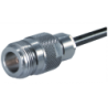 N Female Connector for RGC213 Coaxial Cable, Soldered Inner Contact