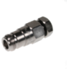 N Female Connector for 1/4\" Coaxial Cable, OMNI FITcable connector Premium, Straight, threaded gaske