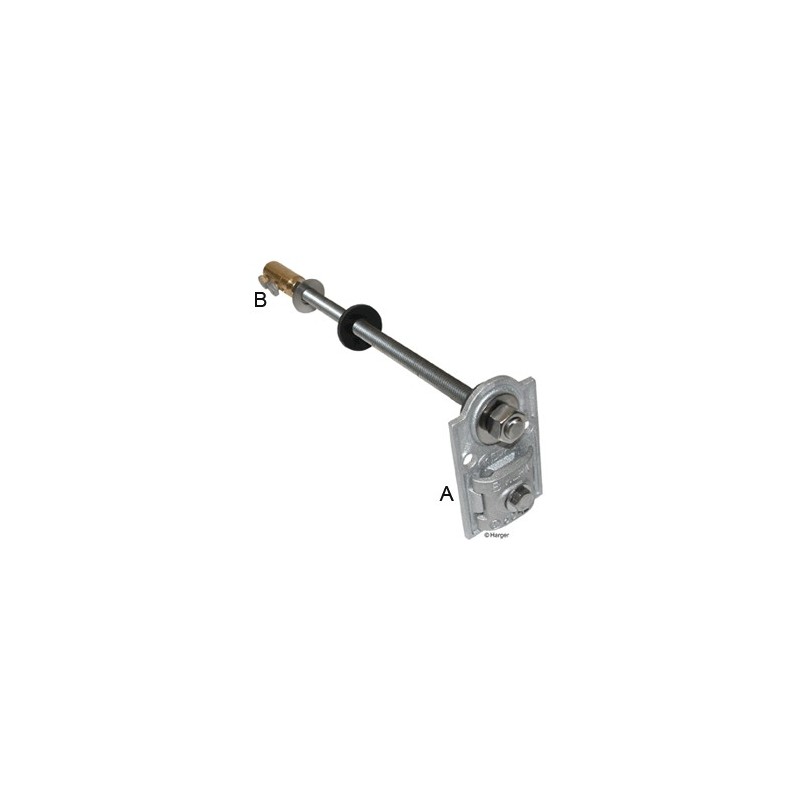 Thru-Roof/Wall Connectors 6\" Right Angle to Straight Aluminum to Aluminum