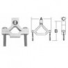 1/2\" - 1\" Dual-rated Aluminum Ground Clamps
