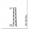 RSL SERIES SELF SUPPORTING TOWER, 20 FEET TALL, 32\" TOP WIDTH, 38\" BOTTOM WIDTH