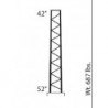 ROHN RSL SELF SUPPORTING TOWER, 30 FEET TALL, 42\" TOP WIDTH, 52\" BOTTOM WIDTH