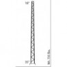 ROHN RSL SELF SUPPORTING TOWER, 50 FEET TALL, 18\" TOP WIDTH, 35\"  BOTTOM WIDTH