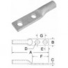 5.5 Blue 70794-7 Dual-Rated Compression Connectors - 2 Hole Long Barrel