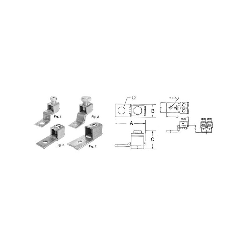 1.97 1/0-2 Copper Mechanical Connectors