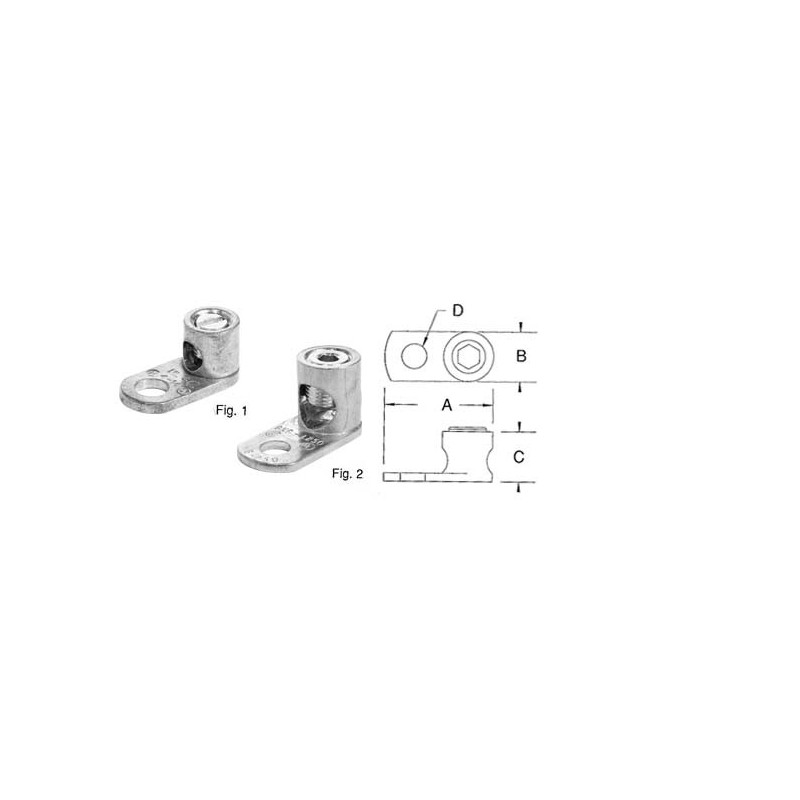 1.09 4-14 Type FLC Copper Lug