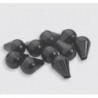 Black Whip Tip UHF Gain Antenna / Round, 10 Per Package