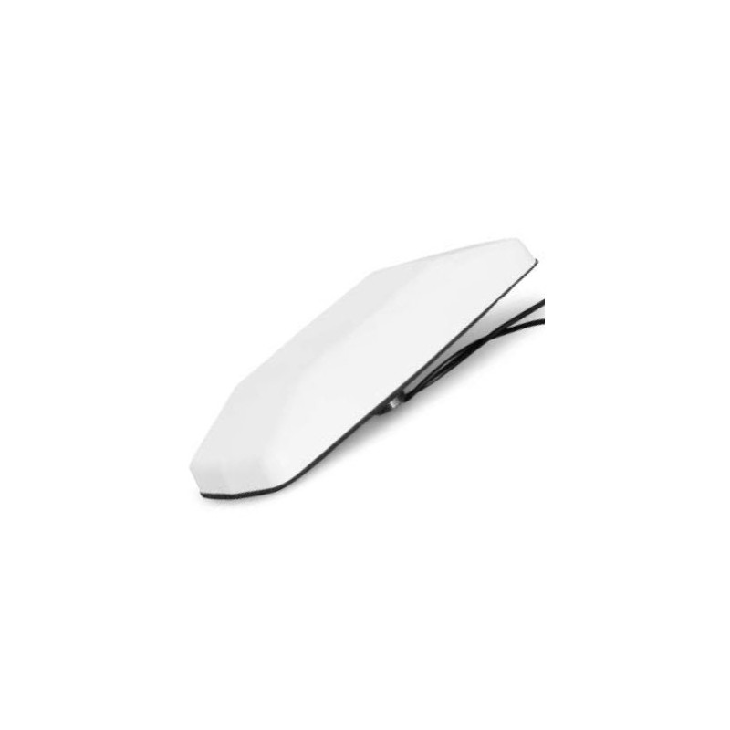 White Triband PIFA Exterior Mount, 824-960/1710-1990/1575.42 MHz, No Conn/SMA