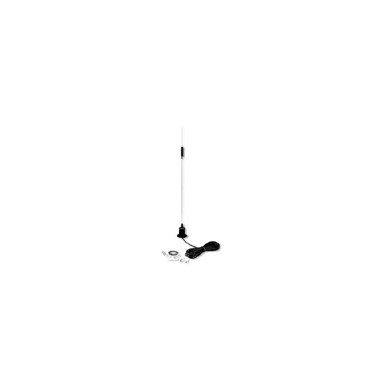 Coil / Whip, 5.5 dB, 450 - 470 MHz, 17\' CX, PL259, .100 Dia Stainless Whip