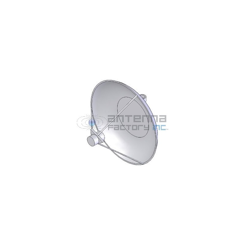 SPFD8200-43.6-2.5: Standard Performance Dual Polarized Front Feed Antenna, 8.2-8.5 GHz, 43.6 dBi gai