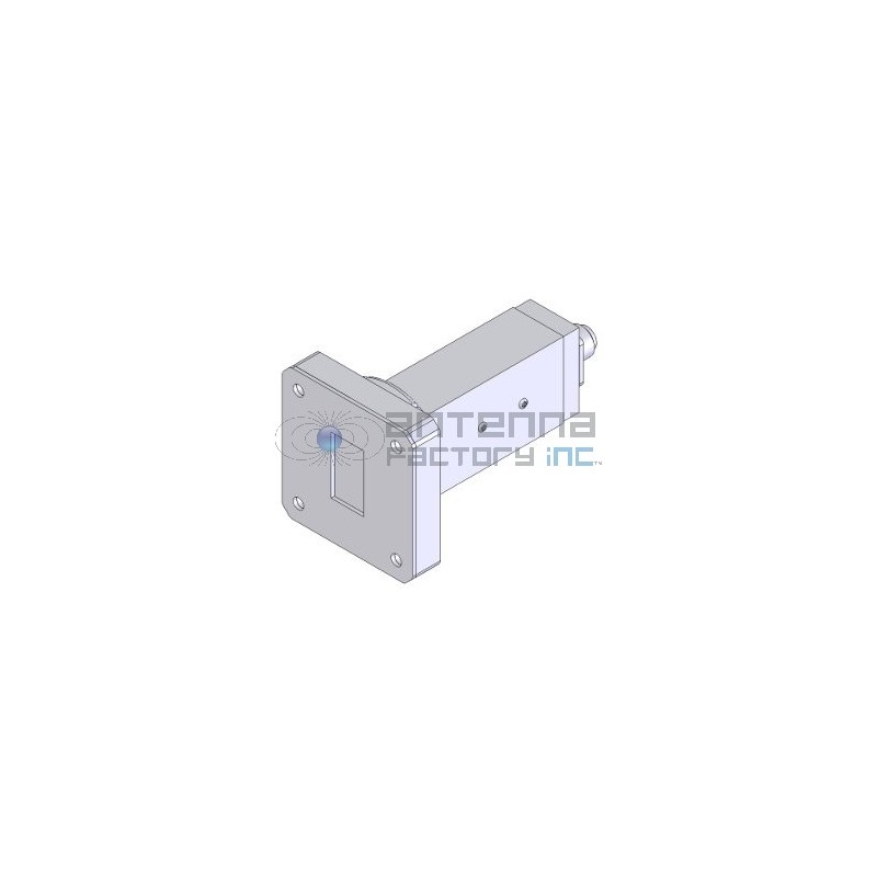 WR-51 Endlaunch Waveguide to Coaxial Adapter, 15-22 GHz
