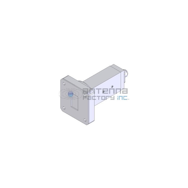 WR-75 Endlaunch Waveguide to Coaxial Adapter, 10-15 GHz