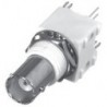 BNC FEM VERT HI-PROFILE PCB MNT,(WHITE), A,G,P; W/ SNAP LEGS;  W/ HARDWARE