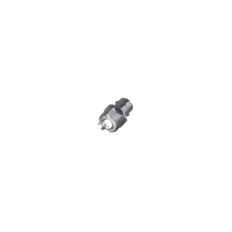 BNC FEM BULKHEAD FRONT MOUNT, INSULATED, S,S,T