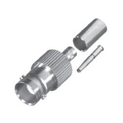 BNC FEM CRIMP SOCKET, N,G,D; FOR RG8X, CBL GRP X